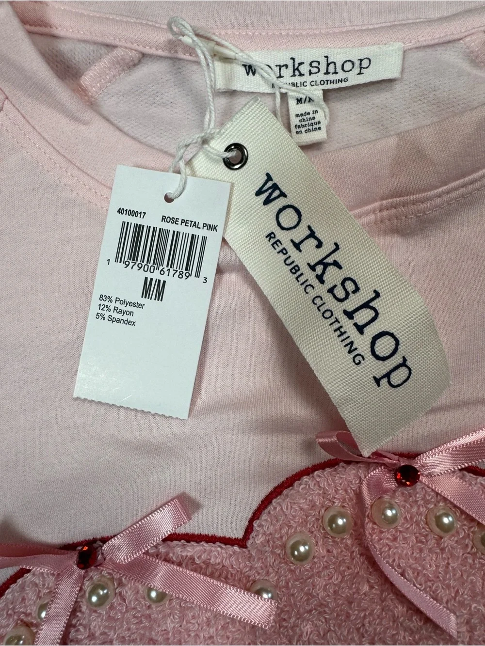 Workshop Republic Clothing soft pink